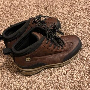 Timberland boots, young boy